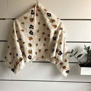 Madewell Feline Floral Jacquard Scarf